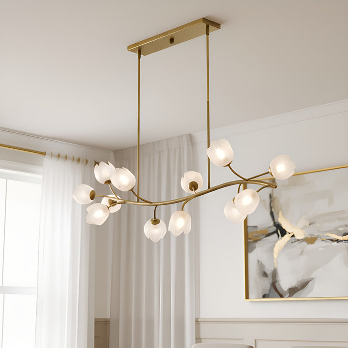 Quoizel - WALK1048PVB - Ten Light Island Pendant - Walker - Vintage Brass