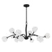 Quoizel - WALK5040MBK - 12 Light Chandelier - Walker - Matte Black