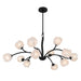 Quoizel - WALK5040MBK - 12 Light Chandelier - Walker - Matte Black