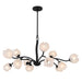 Quoizel - WALK5040MBK - 12 Light Chandelier - Walker - Matte Black