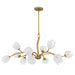 Quoizel - WALK5040PVB - 12 Light Chandelier - Walker - Vintage Brass