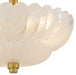 Quoizel - WHP1712BRG - Three Light Semi-Flush Mount - Whitecap - Brushed Gold