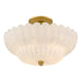 Quoizel - WHP1716BRG - Four Light Semi-Flush Mount - Whitecap - Brushed Gold