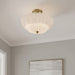 Quoizel - WHP1716BRG - Four Light Semi-Flush Mount - Whitecap - Brushed Gold