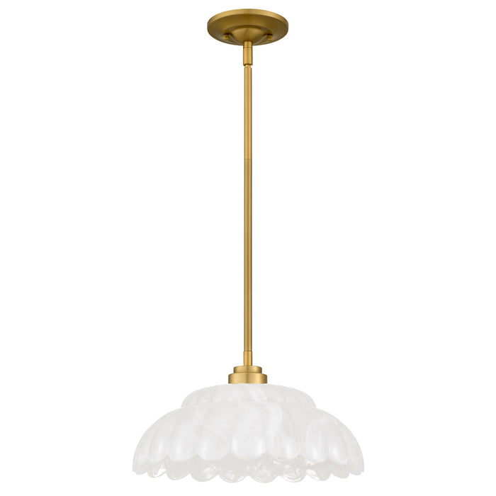 Quoizel - WHP1814BRG - One Light Pendant - Whitecap - Brushed Gold
