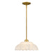 Quoizel - WHP1814BRG - One Light Pendant - Whitecap - Brushed Gold