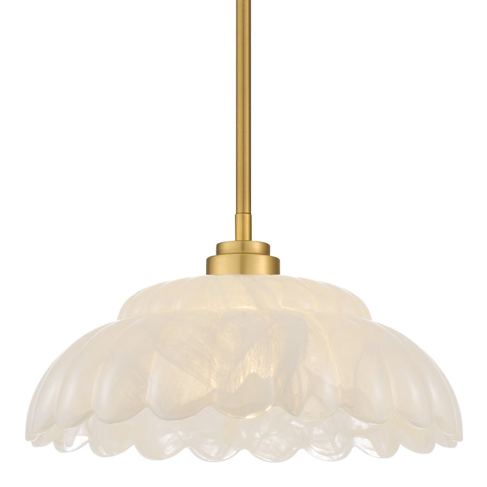 Quoizel - WHP1814BRG - One Light Pendant - Whitecap - Brushed Gold