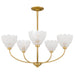 Quoizel - WHP5028BRG - Five Light Chandelier - Whitecap - Brushed Gold