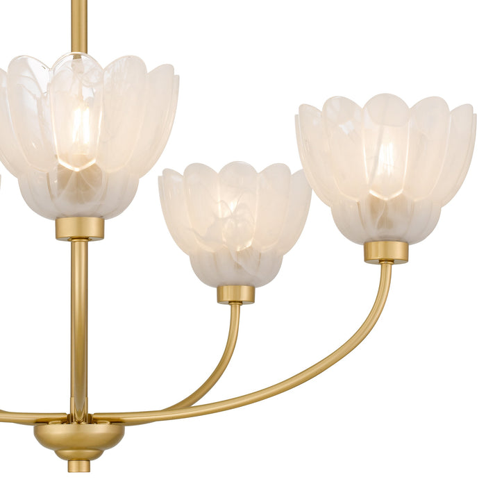 Quoizel - WHP5028BRG - Five Light Chandelier - Whitecap - Brushed Gold