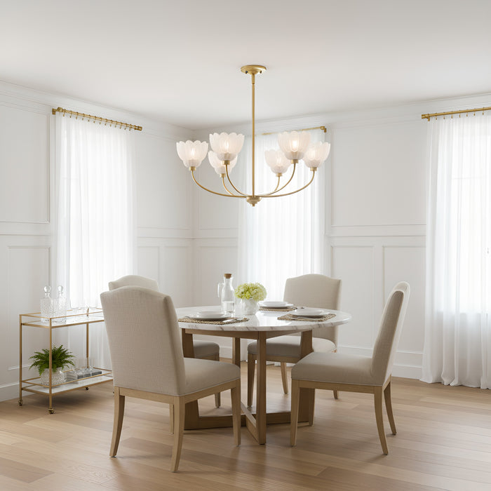 Quoizel - WHP5028BRG - Five Light Chandelier - Whitecap - Brushed Gold