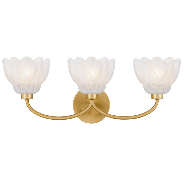 Quoizel - WHP8623BRG - Three Light Vanity - Whitecap - Brushed Gold
