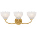 Quoizel - WHP8623BRG - Three Light Vanity - Whitecap - Brushed Gold