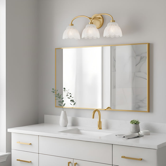 Quoizel - WHP8623BRG - Three Light Vanity - Whitecap - Brushed Gold