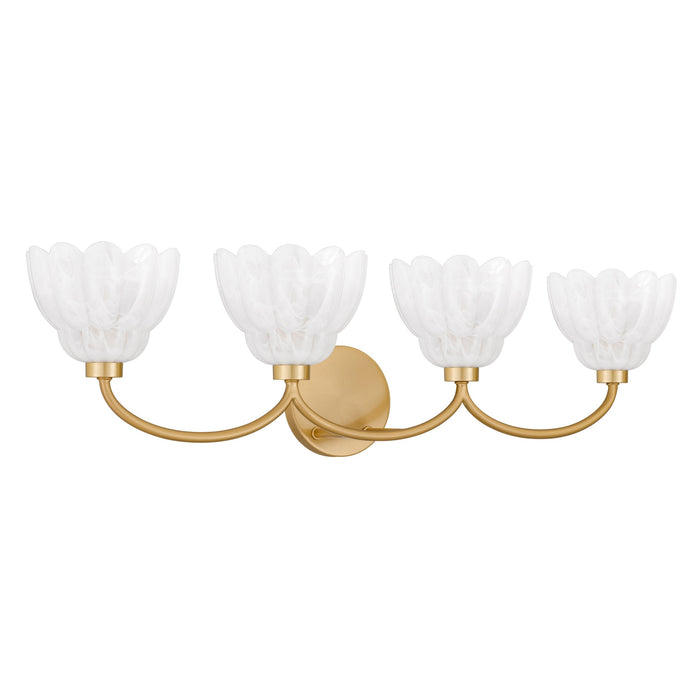 Quoizel - WHP8631BRG - Four Light Vanity - Whitecap - Brushed Gold