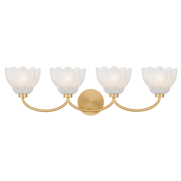 Quoizel - WHP8631BRG - Four Light Vanity - Whitecap - Brushed Gold
