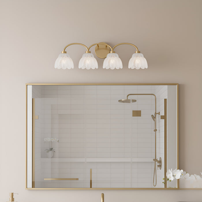 Quoizel - WHP8631BRG - Four Light Vanity - Whitecap - Brushed Gold