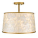 Quoizel - WIND1716BRG - Three Light Semi-Flush Mount - Windley - Brushed Gold