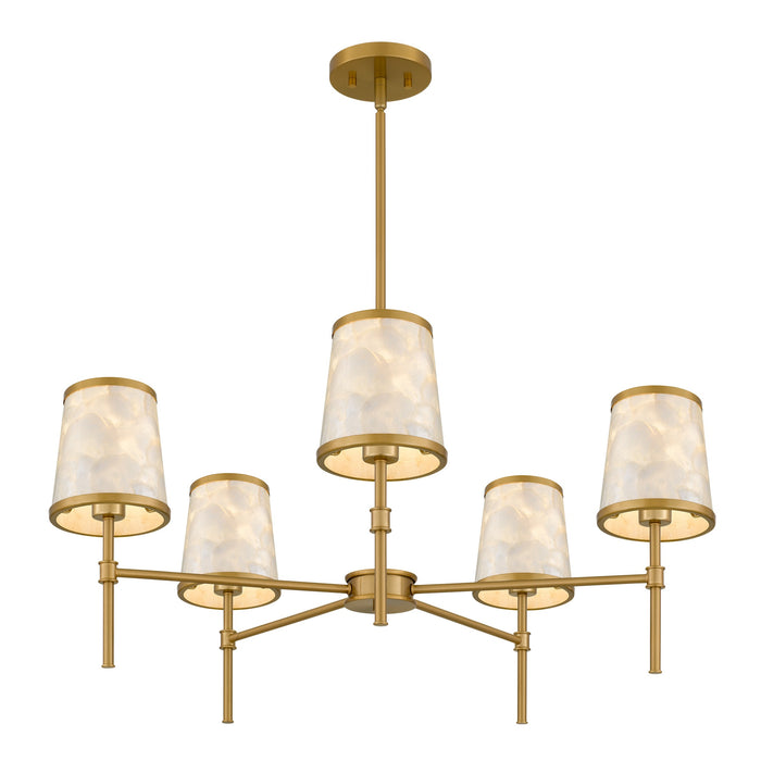 Quoizel - WIND5032BRG - Five Light Chandelier - Windley - Brushed Gold