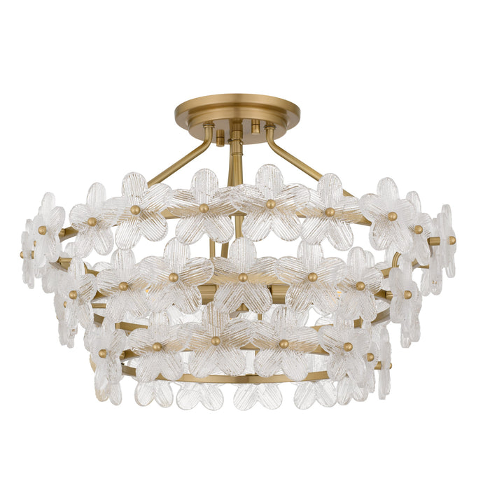 Quoizel - WRIG1720BRG - Four Light Semi-Flush Mount - Wright - Brushed Gold
