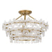 Quoizel - WRIG1720BRG - Four Light Semi-Flush Mount - Wright - Brushed Gold