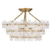 Quoizel - WRIG1720BRG - Four Light Semi-Flush Mount - Wright - Brushed Gold