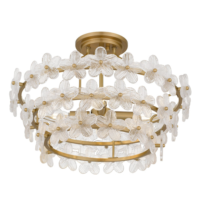 Quoizel - WRIG1720BRG - Four Light Semi-Flush Mount - Wright - Brushed Gold