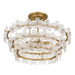 Quoizel - WRIG1720BRG - Four Light Semi-Flush Mount - Wright - Brushed Gold