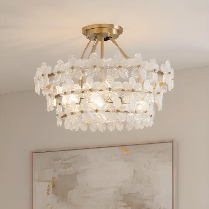 Quoizel - WRIG1720BRG - Four Light Semi-Flush Mount - Wright - Brushed Gold