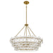 Quoizel - WRIG2830BRG - Six Light Pendant - Wright - Brushed Gold