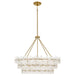 Quoizel - WRIG2830BRG - Six Light Pendant - Wright - Brushed Gold