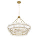 Quoizel - WRIG2830BRG - Six Light Pendant - Wright - Brushed Gold