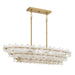 Quoizel - WRIG542BRG - Five Light Island Pendant - Wright - Brushed Gold
