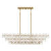 Quoizel - WRIG542BRG - Five Light Island Pendant - Wright - Brushed Gold