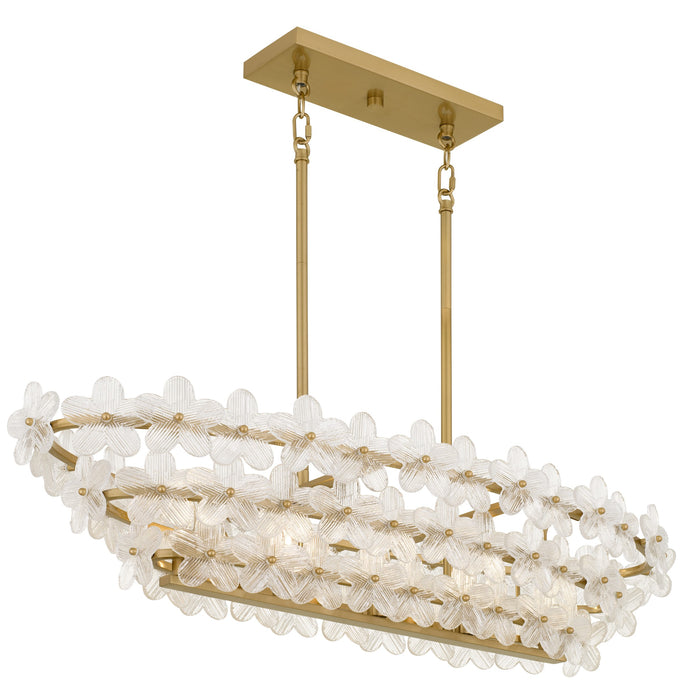 Quoizel - WRIG542BRG - Five Light Island Pendant - Wright - Brushed Gold