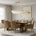 Quoizel - WRIG542BRG - Five Light Island Pendant - Wright - Brushed Gold