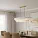 Quoizel - WRIG542BRG - Five Light Island Pendant - Wright - Brushed Gold