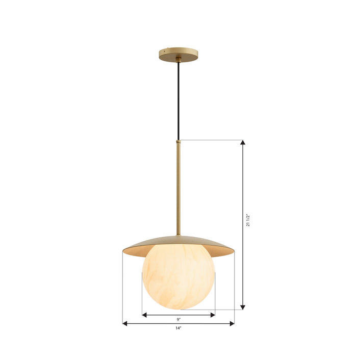 Minka-Lavery - 10385-732 - One Light Pendant - Olenne - Legacy Brass