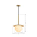 Minka-Lavery - 10385-732 - One Light Pendant - Olenne - Legacy Brass