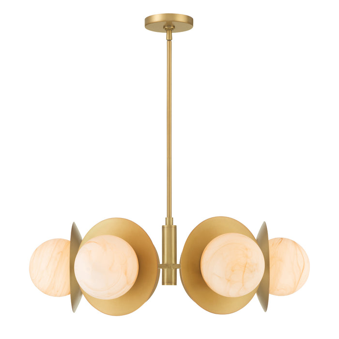 Minka-Lavery - 10386-732 - Six Light Pendant - Olenne - Legacy Brass
