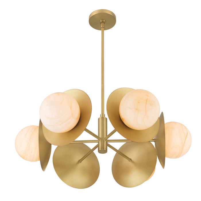 Minka-Lavery - 10386-732 - Six Light Pendant - Olenne - Legacy Brass