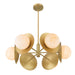 Minka-Lavery - 10386-732 - Six Light Pendant - Olenne - Legacy Brass