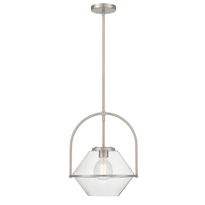 Minka-Lavery - 11895-84 - One Light Pendant - Coralyn - Brushed Nickel