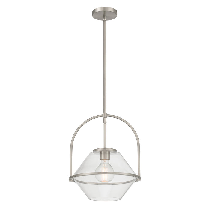 Minka-Lavery - 11895-84 - One Light Pendant - Coralyn - Brushed Nickel