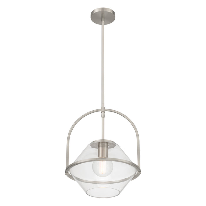 Minka-Lavery - 11895-84 - One Light Pendant - Coralyn - Brushed Nickel