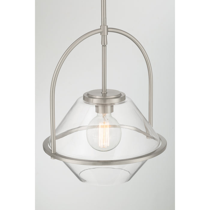 Minka-Lavery - 11895-84 - One Light Pendant - Coralyn - Brushed Nickel