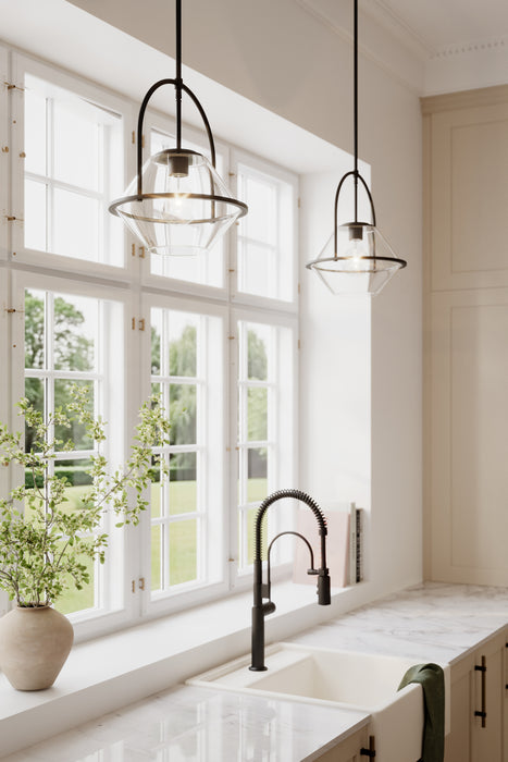 Minka-Lavery - 11895-899 - One Light Pendant - Coralyn - Dark Matte Black