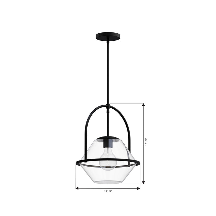 Minka-Lavery - 11895-899 - One Light Pendant - Coralyn - Dark Matte Black