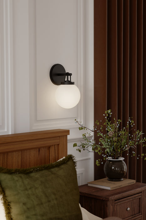 Minka-Lavery - 12011-899 - One Light Bath Sconce - Ortesa - Dark Matte Black