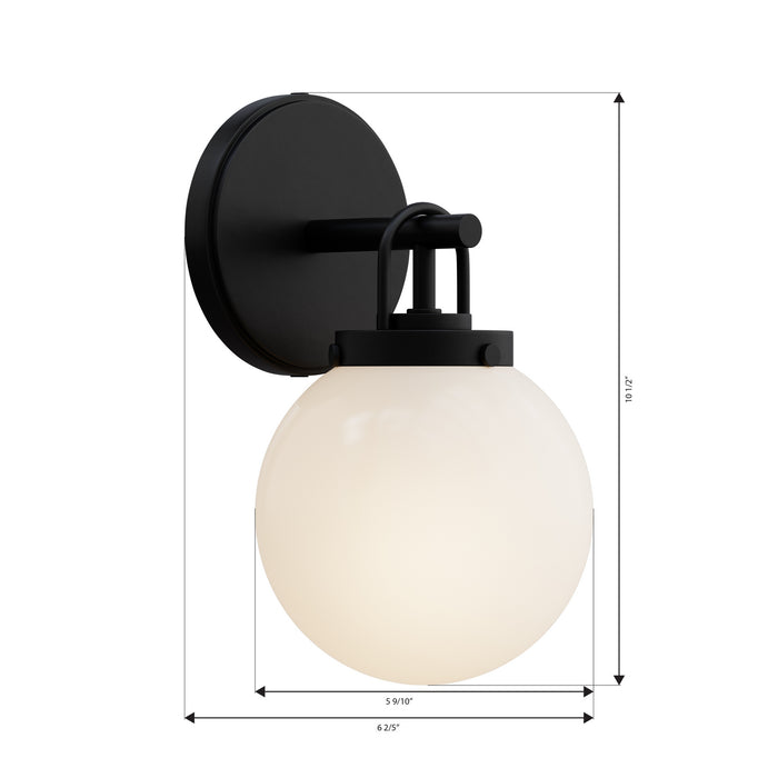 Minka-Lavery - 12011-899 - One Light Bath Sconce - Ortesa - Dark Matte Black