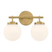 Minka-Lavery - 12012-732 - Two Light Vanity - Ortesa - Legacy Brass